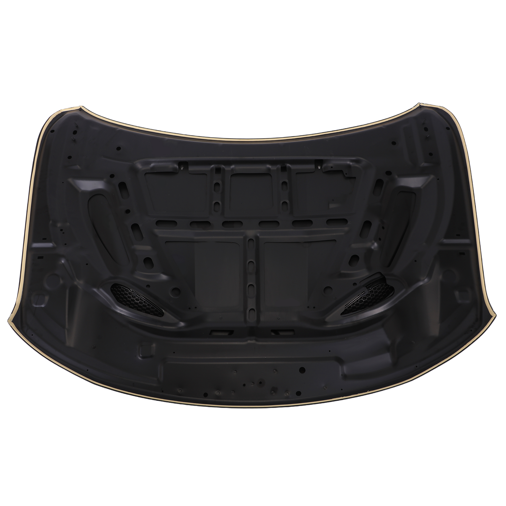 Dual Vent Black Aluminum Hood For 2011-2022 Jeep Grand Cherokee