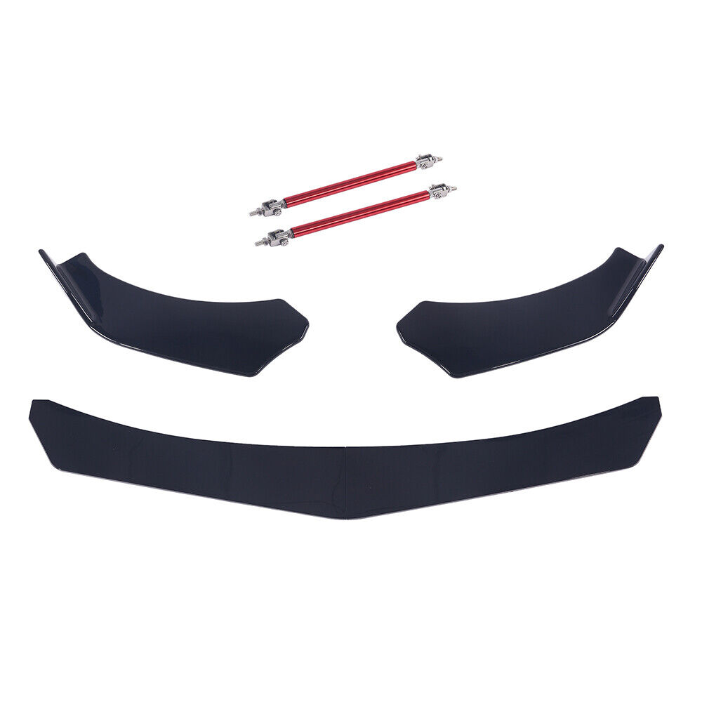 thumbnail image 2 of Front Bumper Lip Splitter With Strut Rods For Dodge Charger RT SRT SXT – 4-Piece Kit 2 of 6