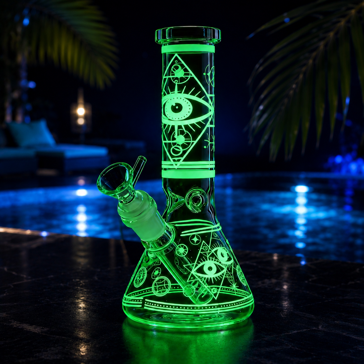 tobacco plant glow in the dark Your Night Light Could Be a Glowing 8"Eye Glow in Dark Glass