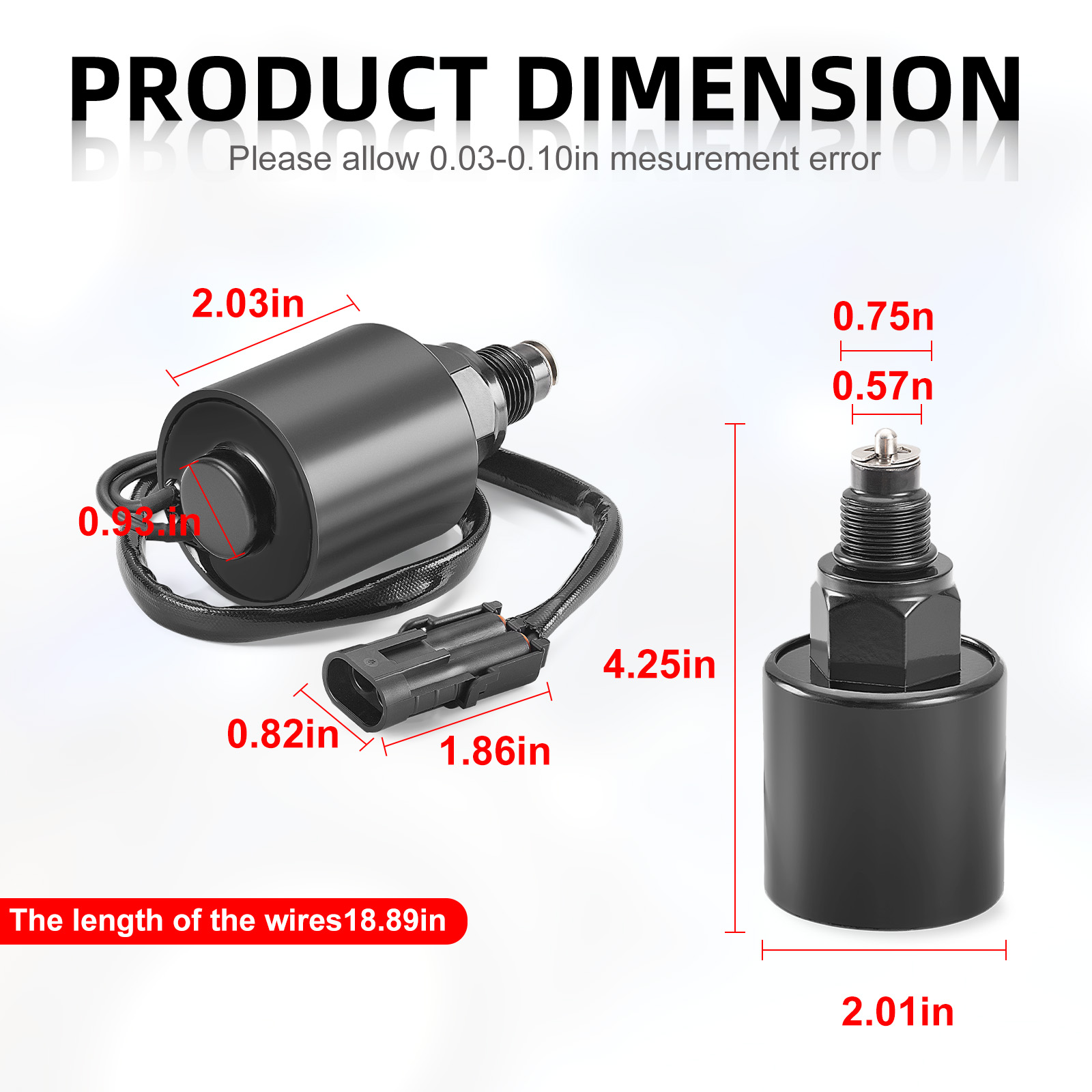 Differential Lock Solenoid 2410368 2411634 For Polaris Ranger 500