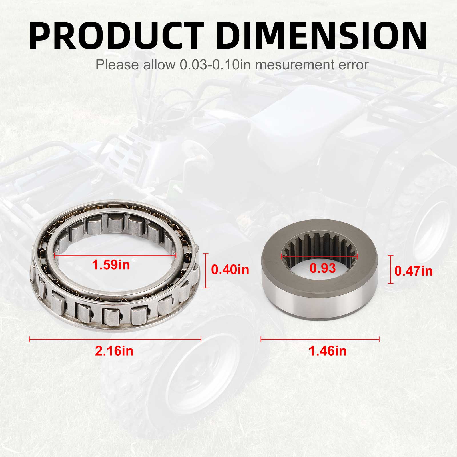 Démarreur Pour Quad Kawasaki 300 KLF Bayou 1986 à 2005 SMU0054 - Foto 2