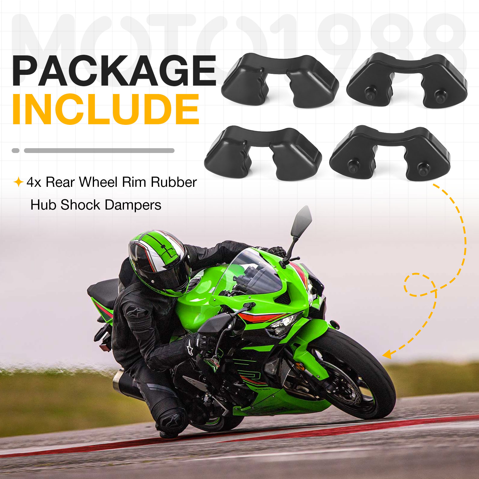 Rubber Shock Absorber Motorcycle Rear Cush Drive Rubber For