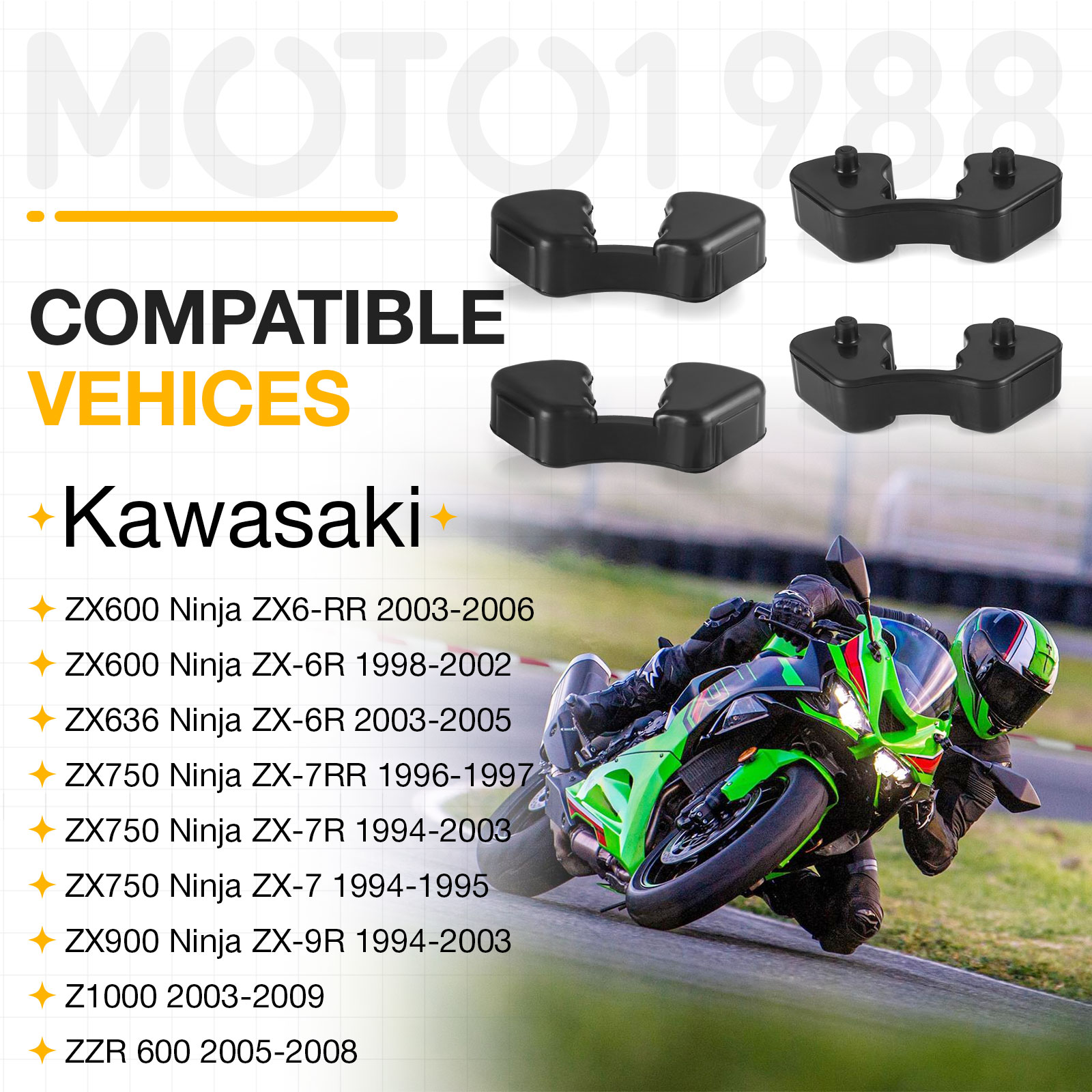 yama 92160-1485 Rear Wheel Hub Damper Drive Rubbers Set For