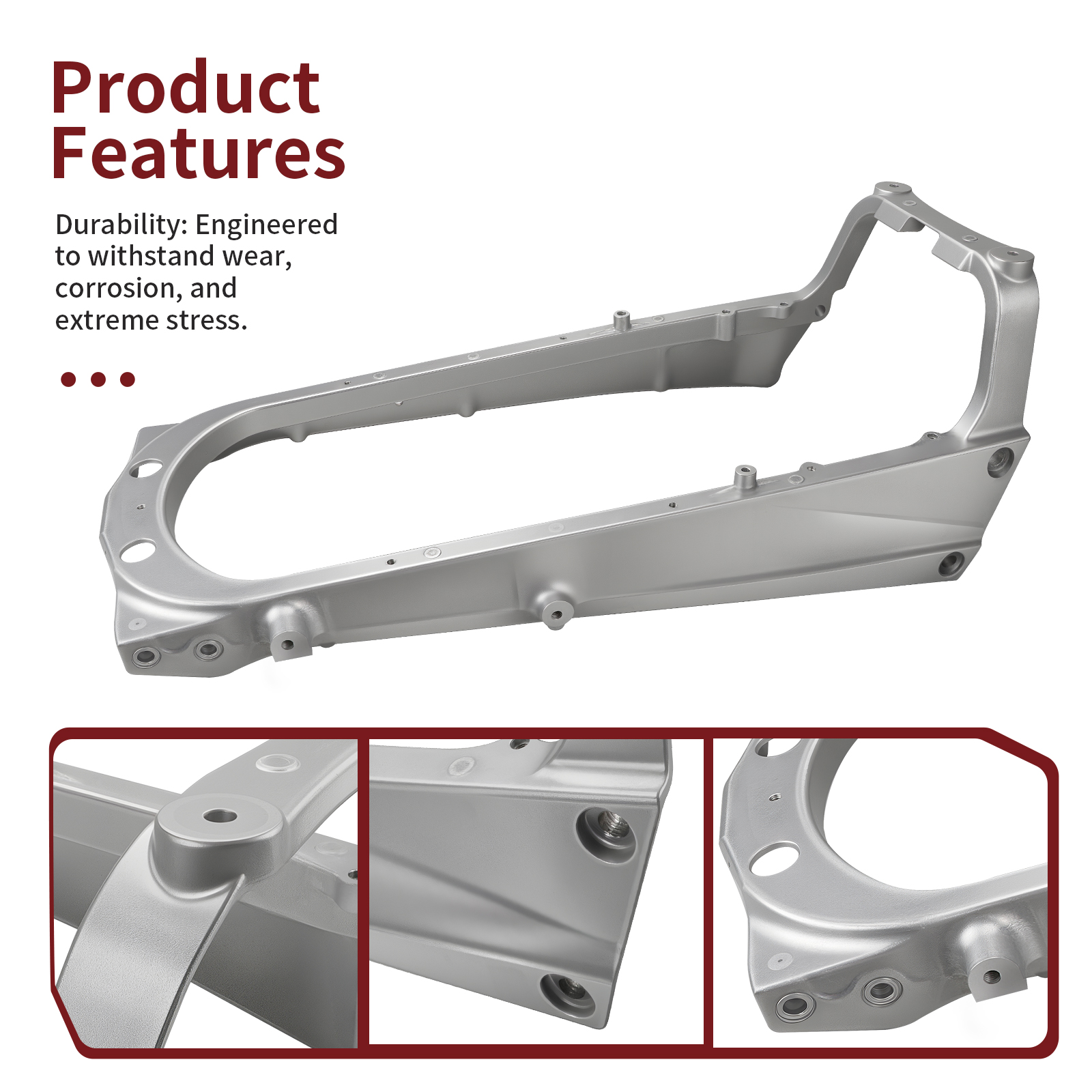 Silvery Sub Frame For Yamaha YFM700/R Raptor 700/R 2006-2024 1S3