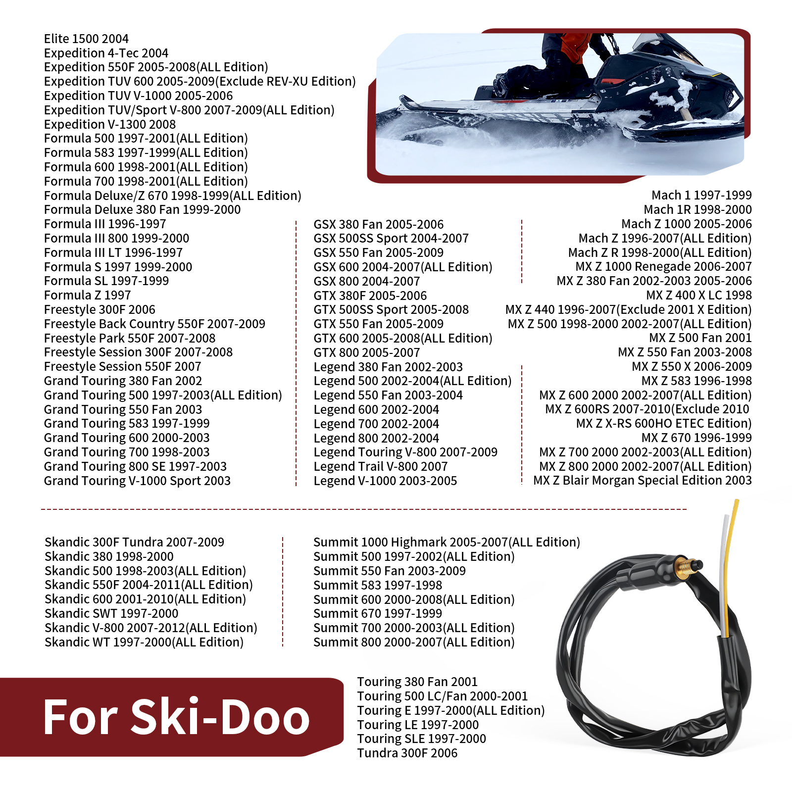 Brake Stoplight Micro Switch for Ski-Doo Formula Skandic Summit