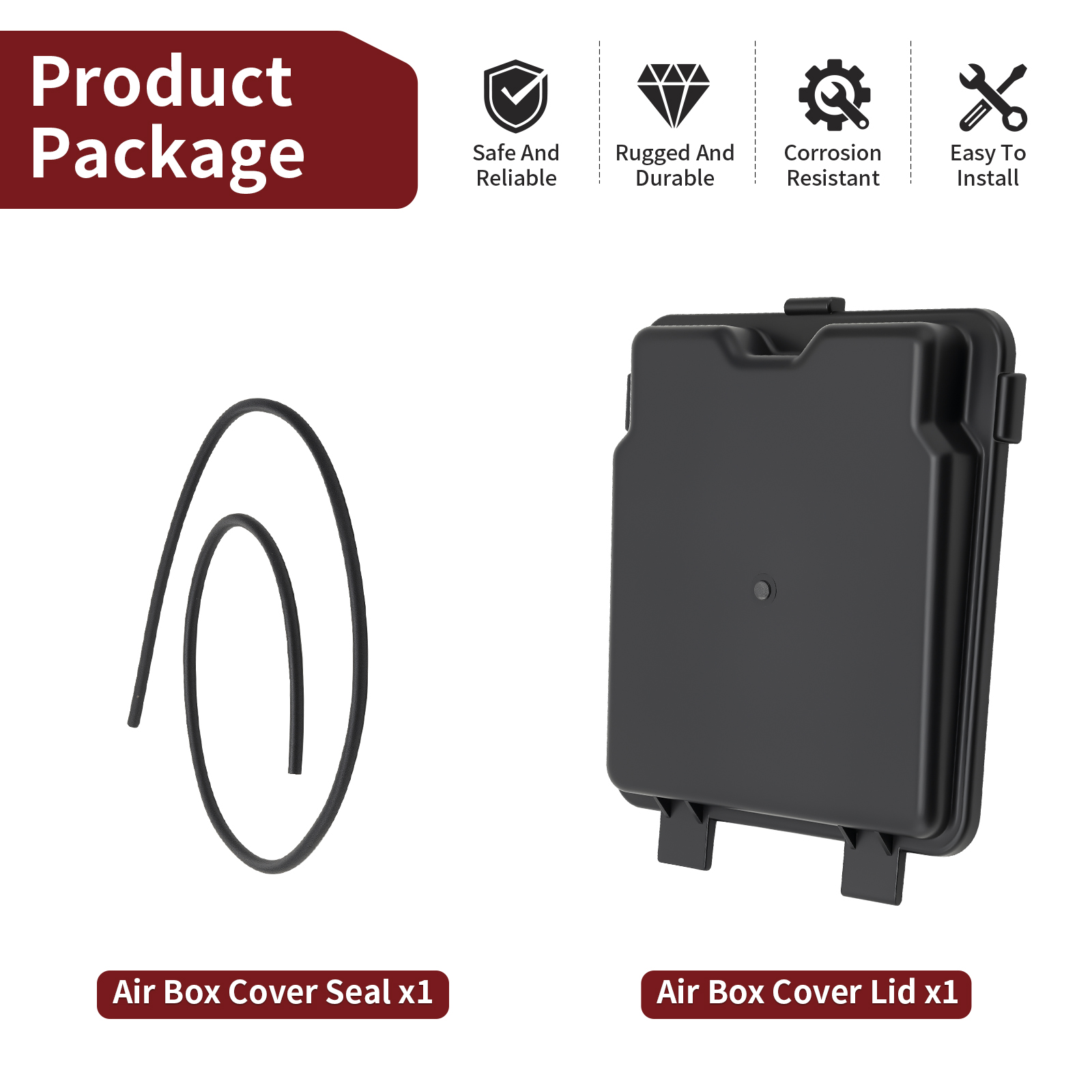 Air Box Lid Cover Cap & Seal For Yamaha Bear Tracker 250 YFM250