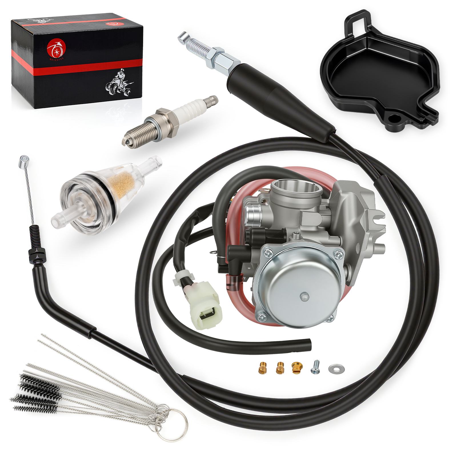 Carburetor Carb w/ Throttle Cable For Kawasaki Prairie 300 1999