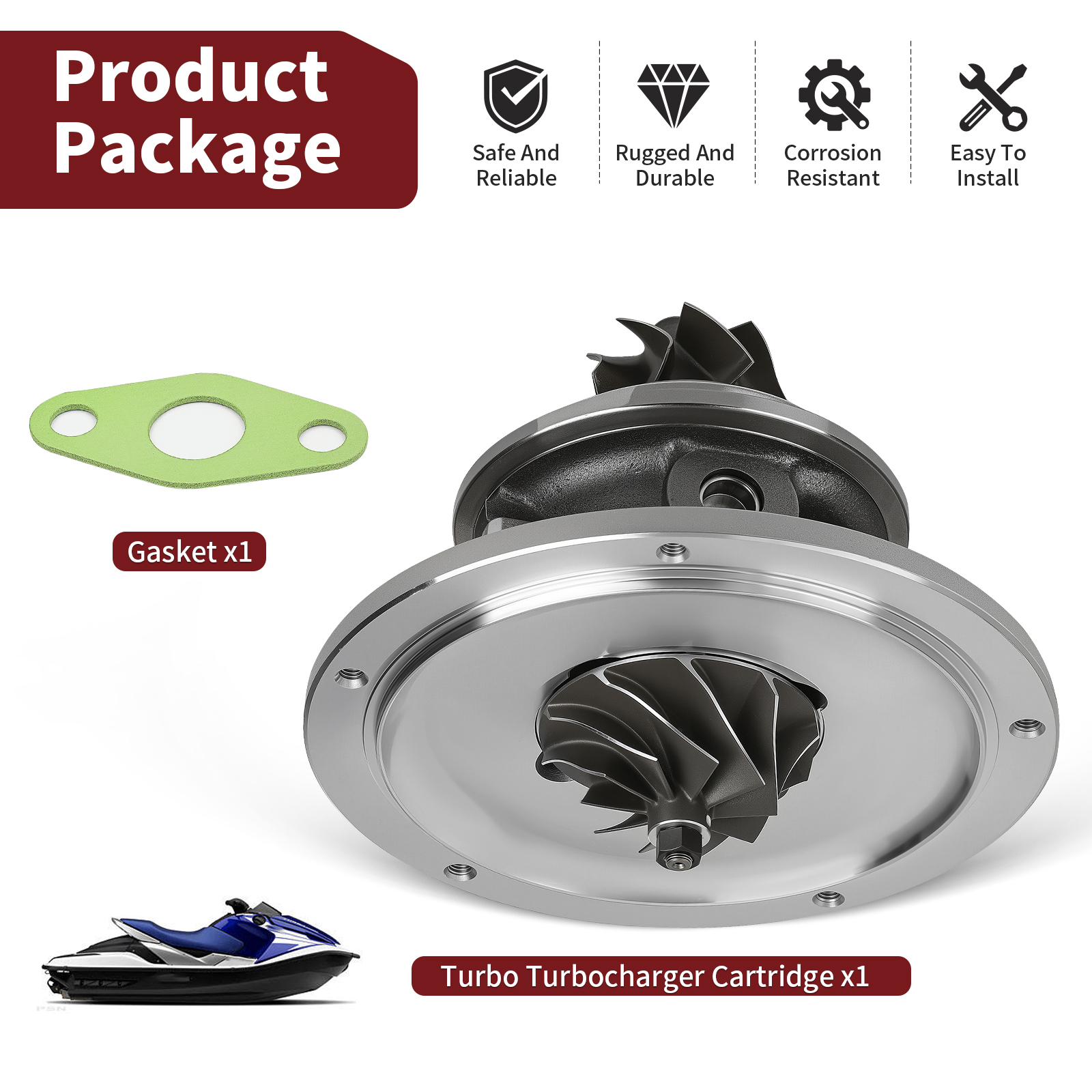 Turbo Turbocharger Cartridge For Honda Aquatrax F-12X/R-12X 02-07