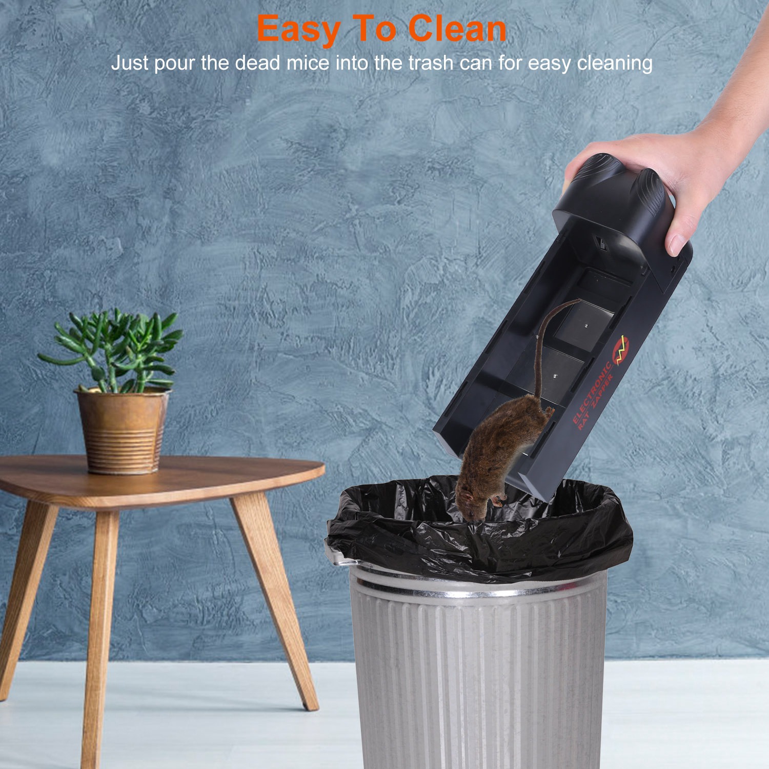 1800V Electric Mouse Trap Pest Control Rat Killer Rechargeable