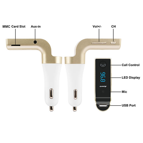 Car Audio FM Adapter Controls & Display
