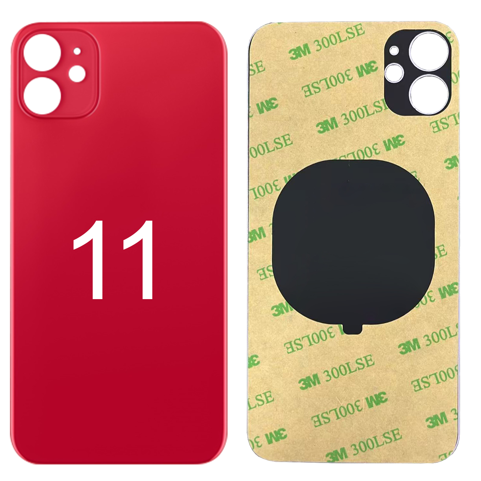 Replacement Back Glass For iPone 8 XR X XS 11 12 13 14 15 PM Big hole with Logo
