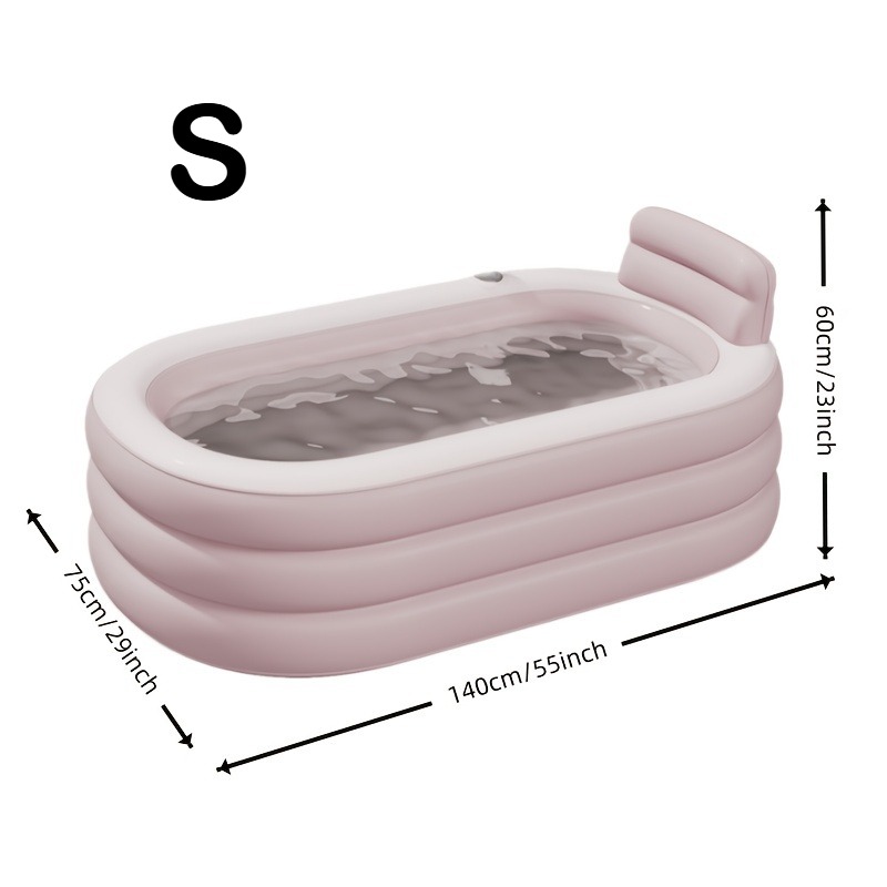 Adult Inflatable Bathtub, Foldable And Portable for Bathing, Equipped