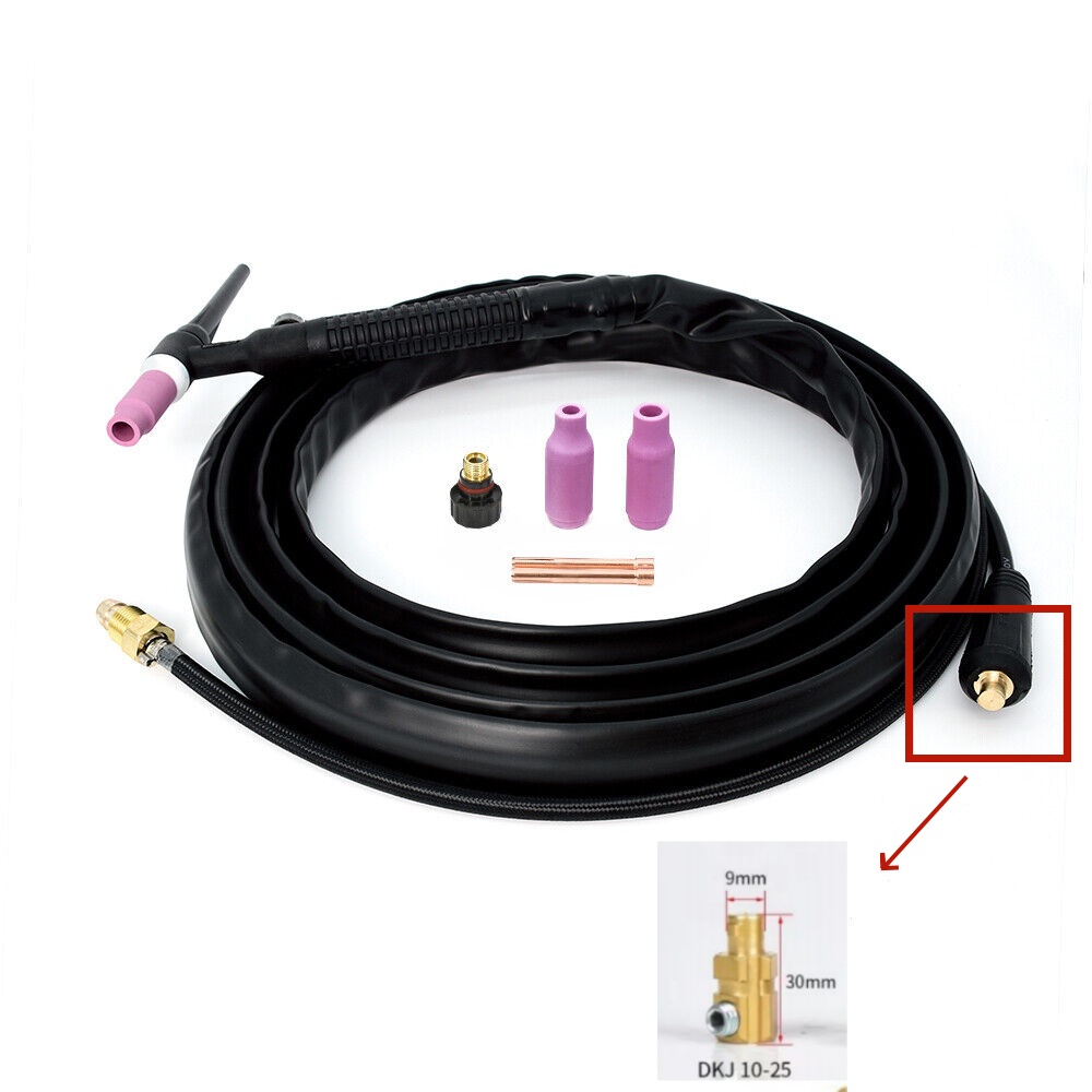 HITBOX WP17V TIG Welding Torch DKJ10-25mm Welder 140Amp TIG Welder