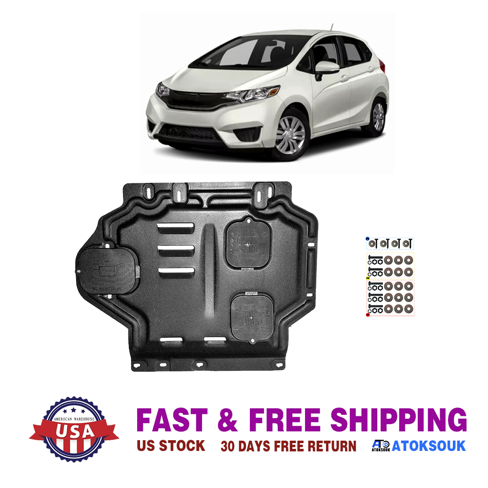 Front Skid Plate For Honda Fit 2009-2020 Impact Resistant Engine
