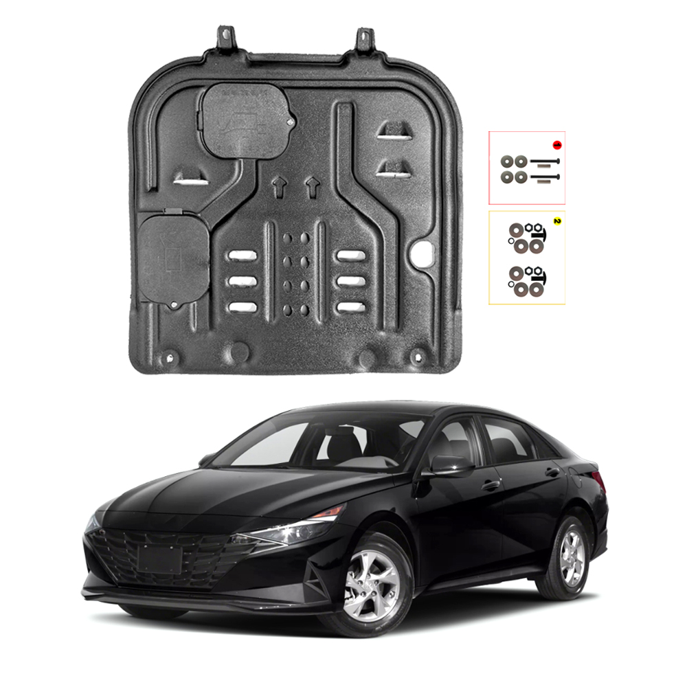 4-Piece Mud Flap Splash Guard Set For 2021-2024 Hyundai Elantra - Front & Rear, Matte Black