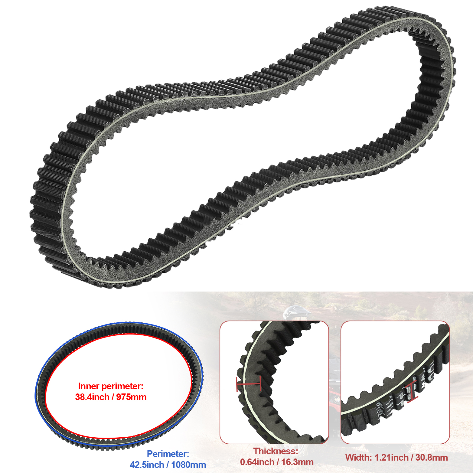 mr 422280652 422280651 X3 CVT Belt for Can Am Maverick X3 Turbo / R
