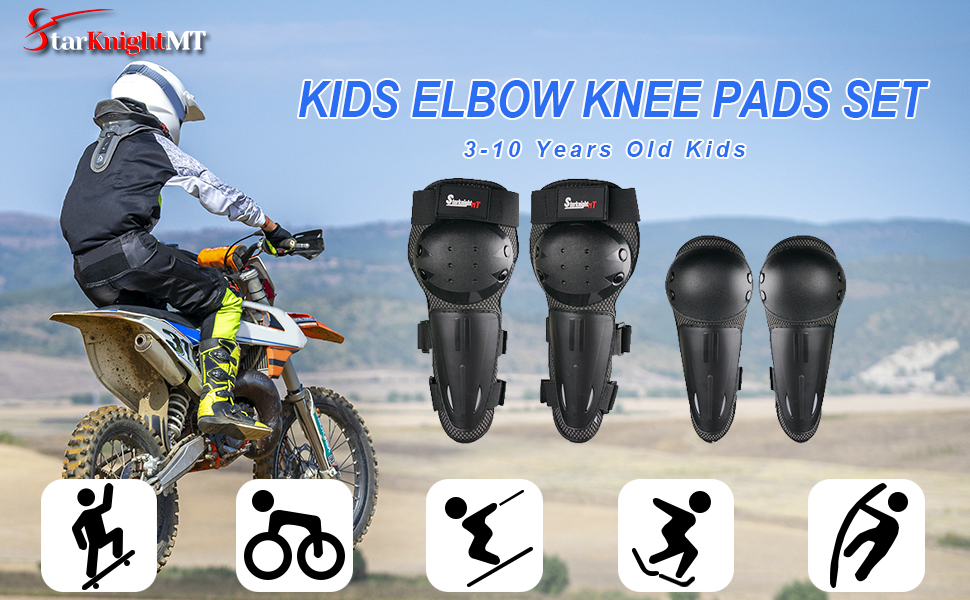 4pcs/set Motorcycle Riding Knee Pads Motocross Protective