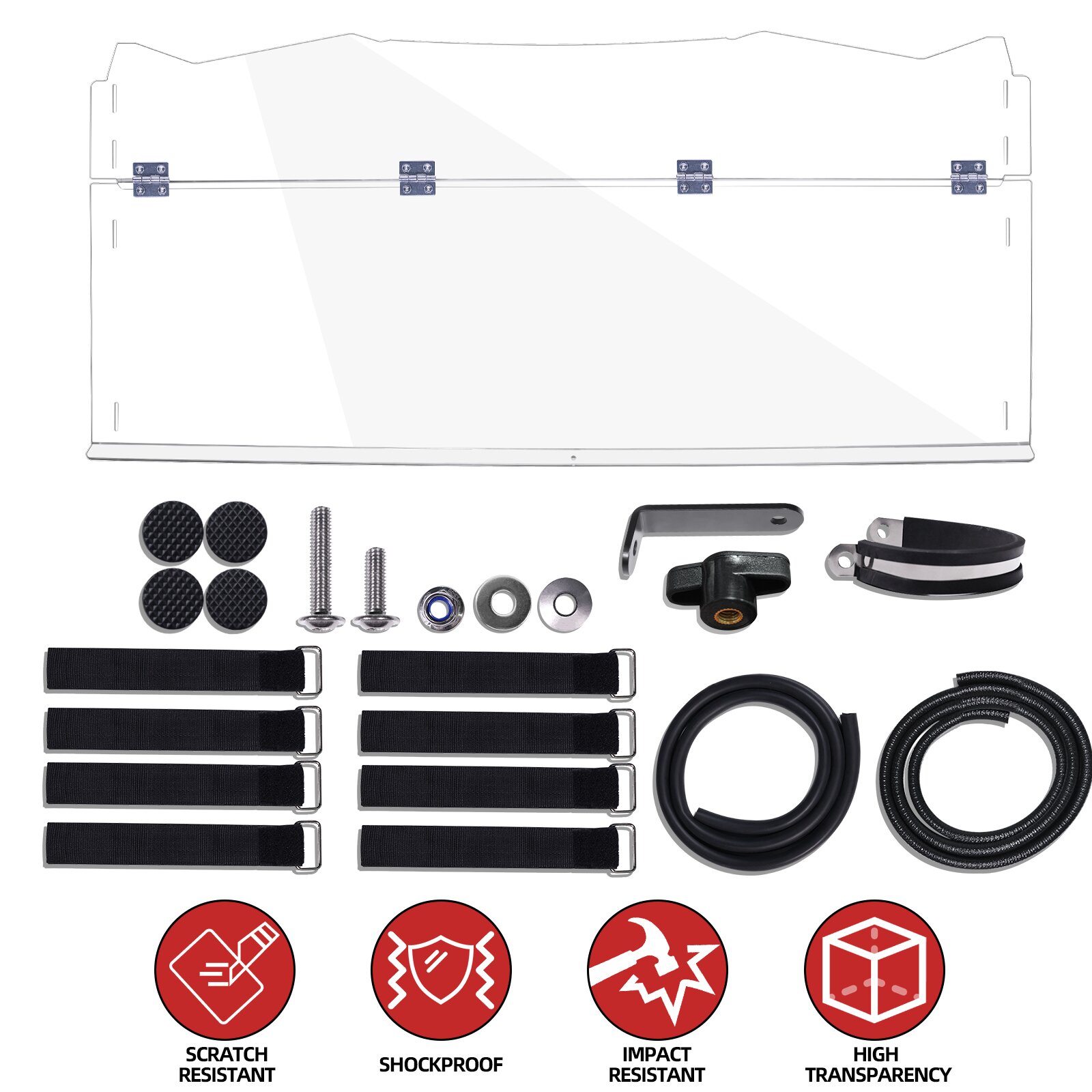 Flip Up Full Windshield for Kawasaki Teryx 800/ Teryx4 800 2016+/