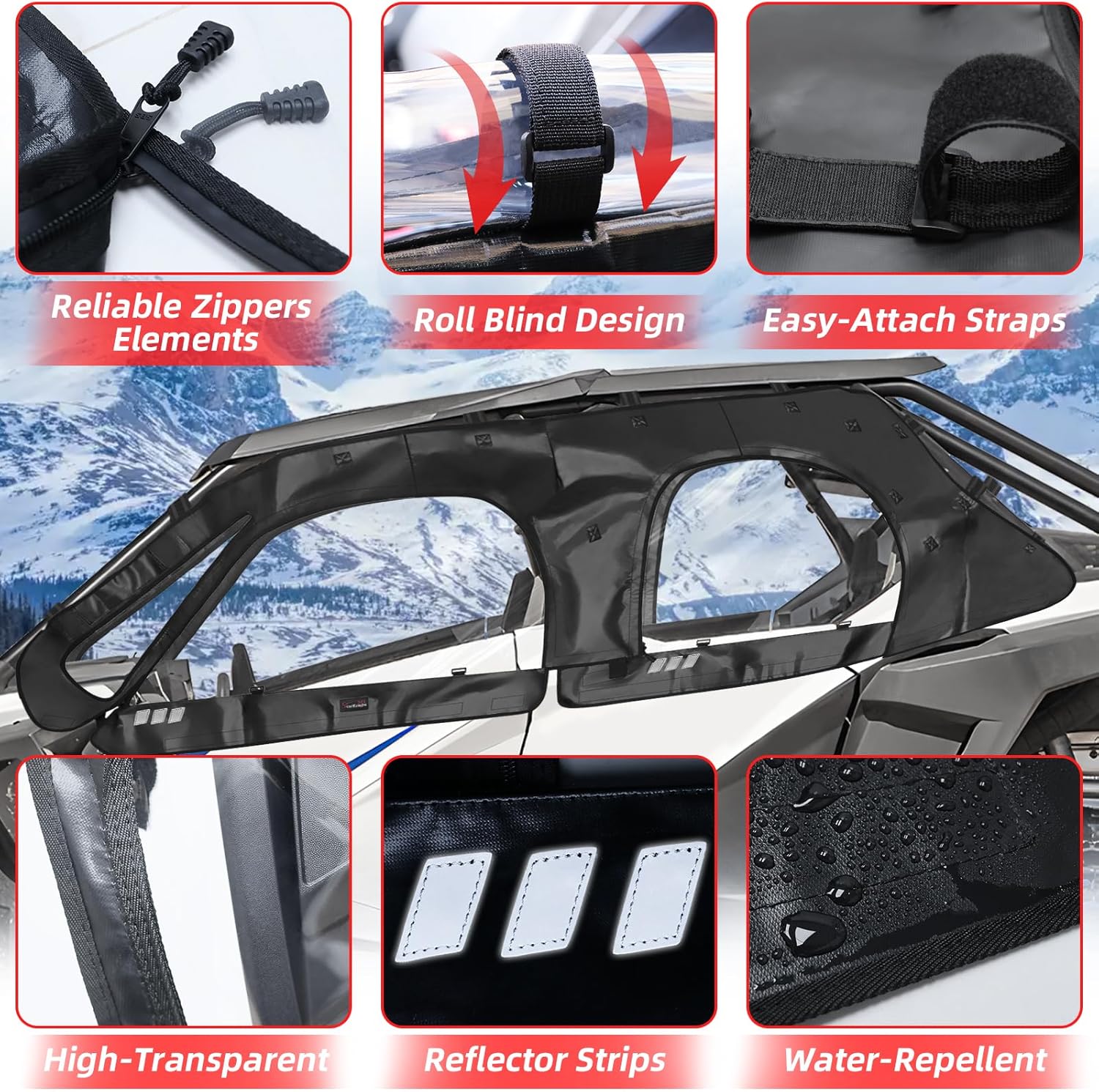 Upper Doors Cab Enclosure for Polaris RZR PRO XP/ RZR Turbo R