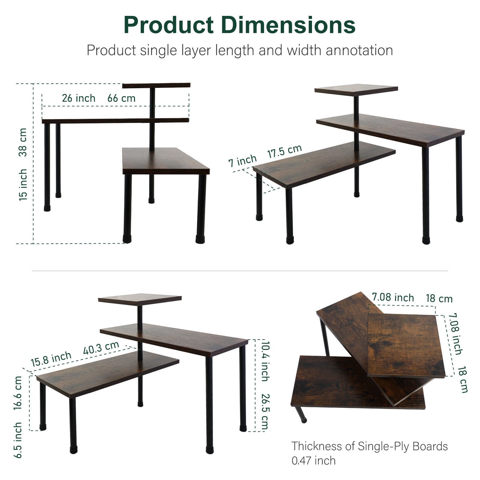 3 Tier Countertop storage shelf removable Stand Storage Holder Kitchen  Corner | eBay