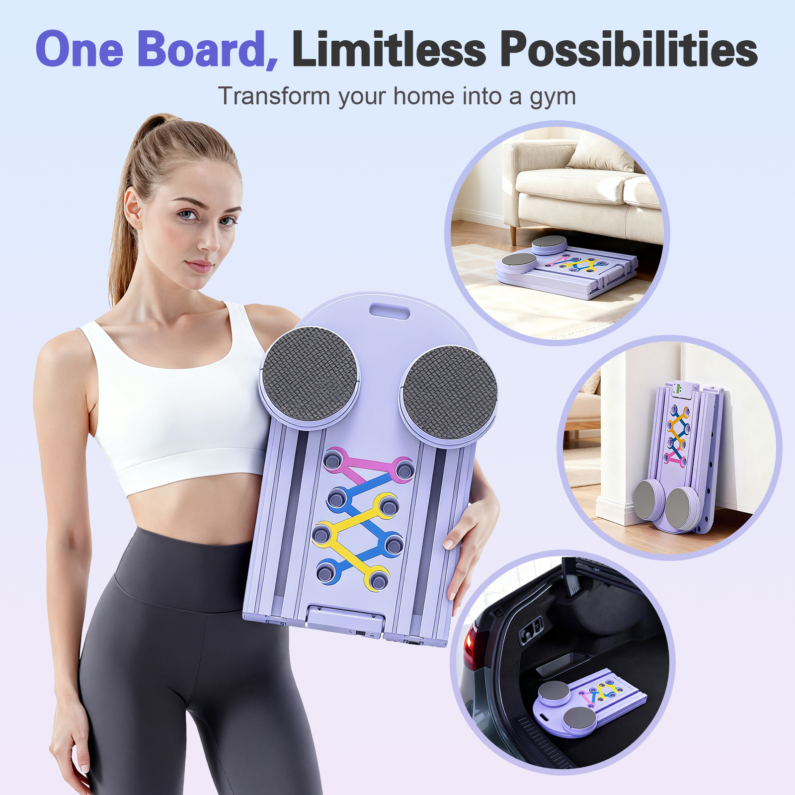 PILATES : abdos & jambes(中古品) Pilates Board Multifunctional Abdominal Plate Sets Detachable Ab