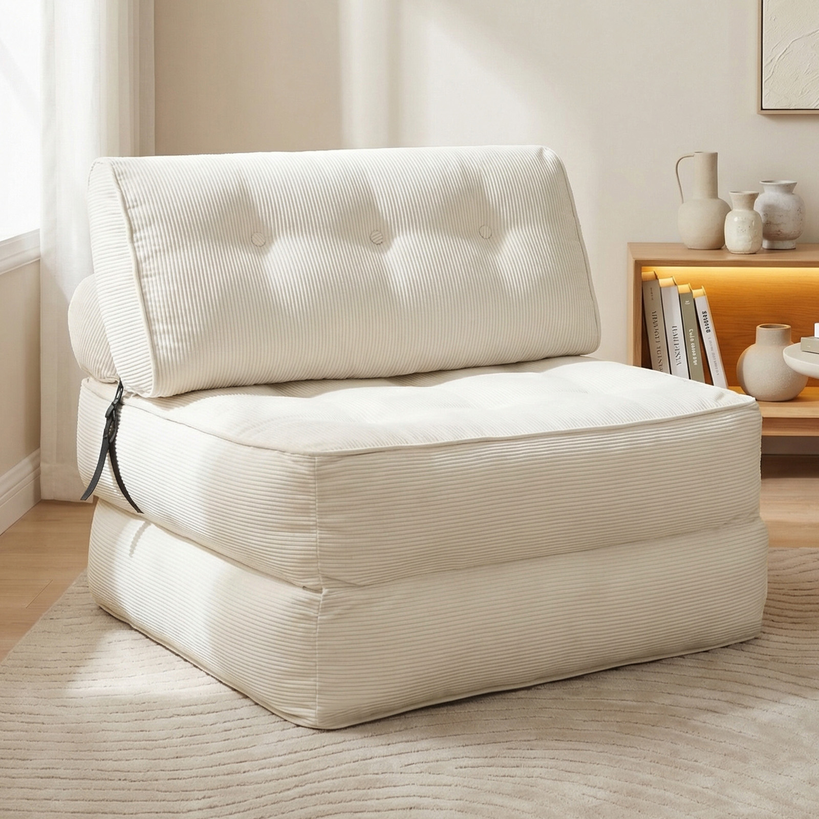 Breathable Folding Sofa Bed Convertible Floor Couch Sleeper Chair Compression