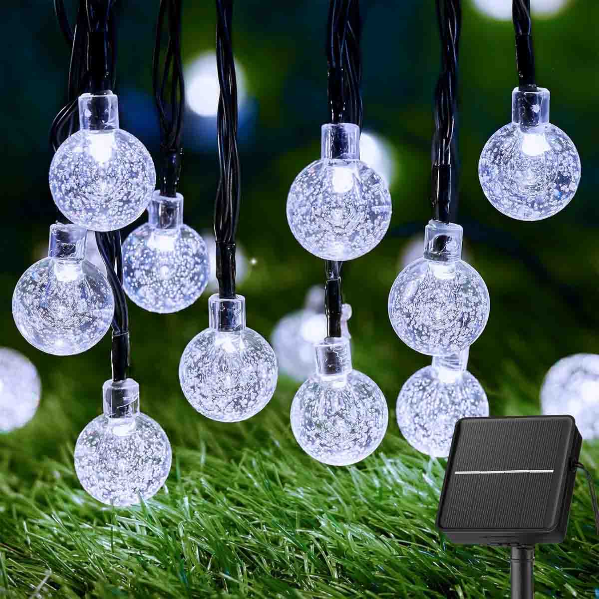 23Ft 50 LED Outdoor Solar Powered String Lights for Patio Yard Porch Party Decor