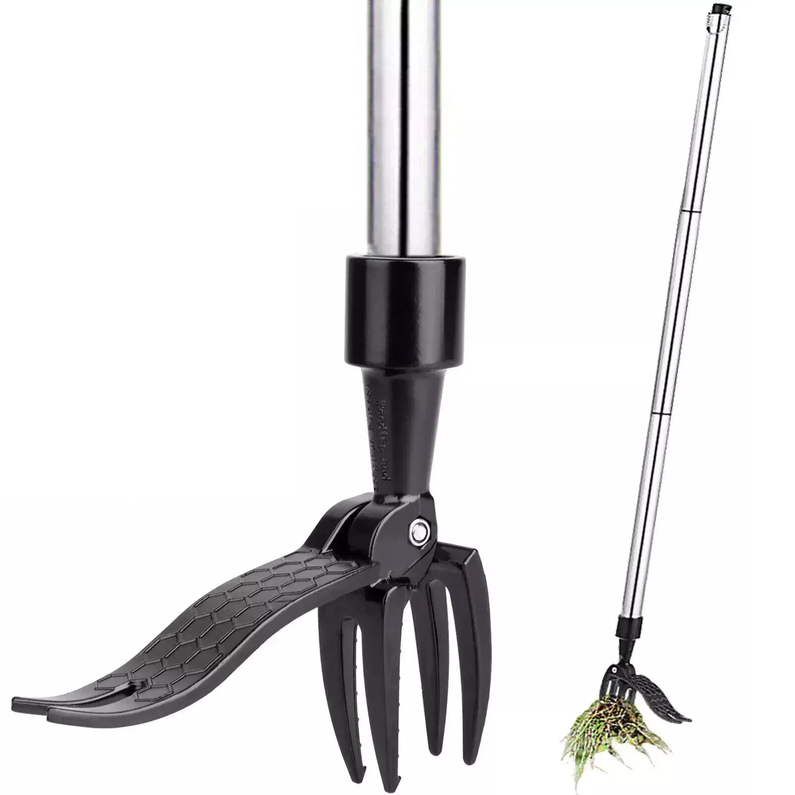 Weeder Puller Stand up Weed Tool Handle Claw Garden Outdoor Root Remover Killer