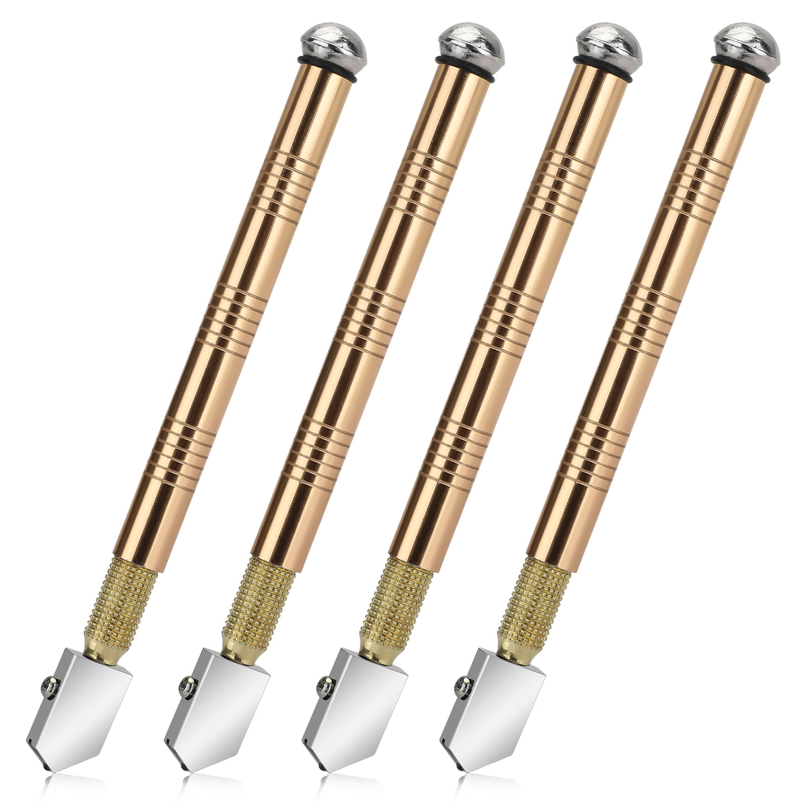 2/4pc Professional Diamond Tip Glass Cutter Steel Blade Precision Cutting Tools