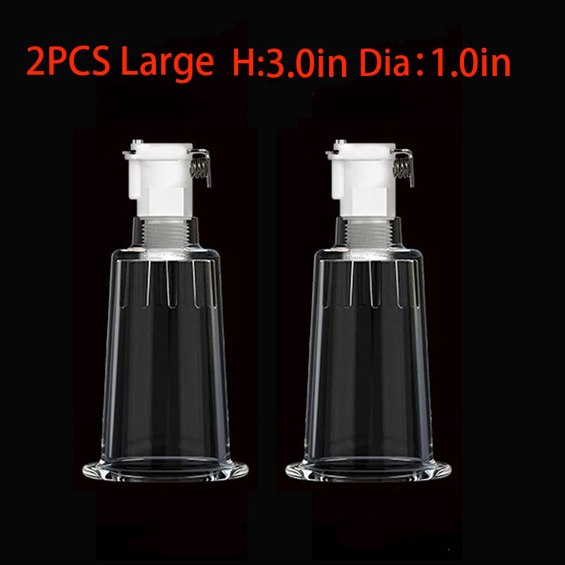 Clitoral Pussy Pump Pumping Cylinder Nipple Sucker Clit Enlarger + HOLDS SUCTION