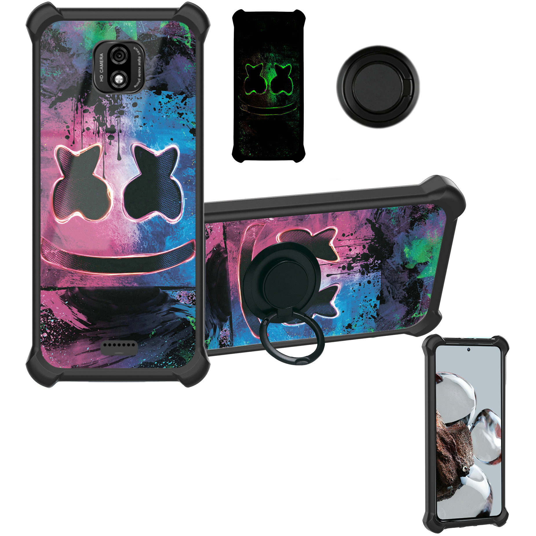for sky devices elite P55 MAX Phone Case Cover Glass Screen Protector T2 - Picture 8 of 41