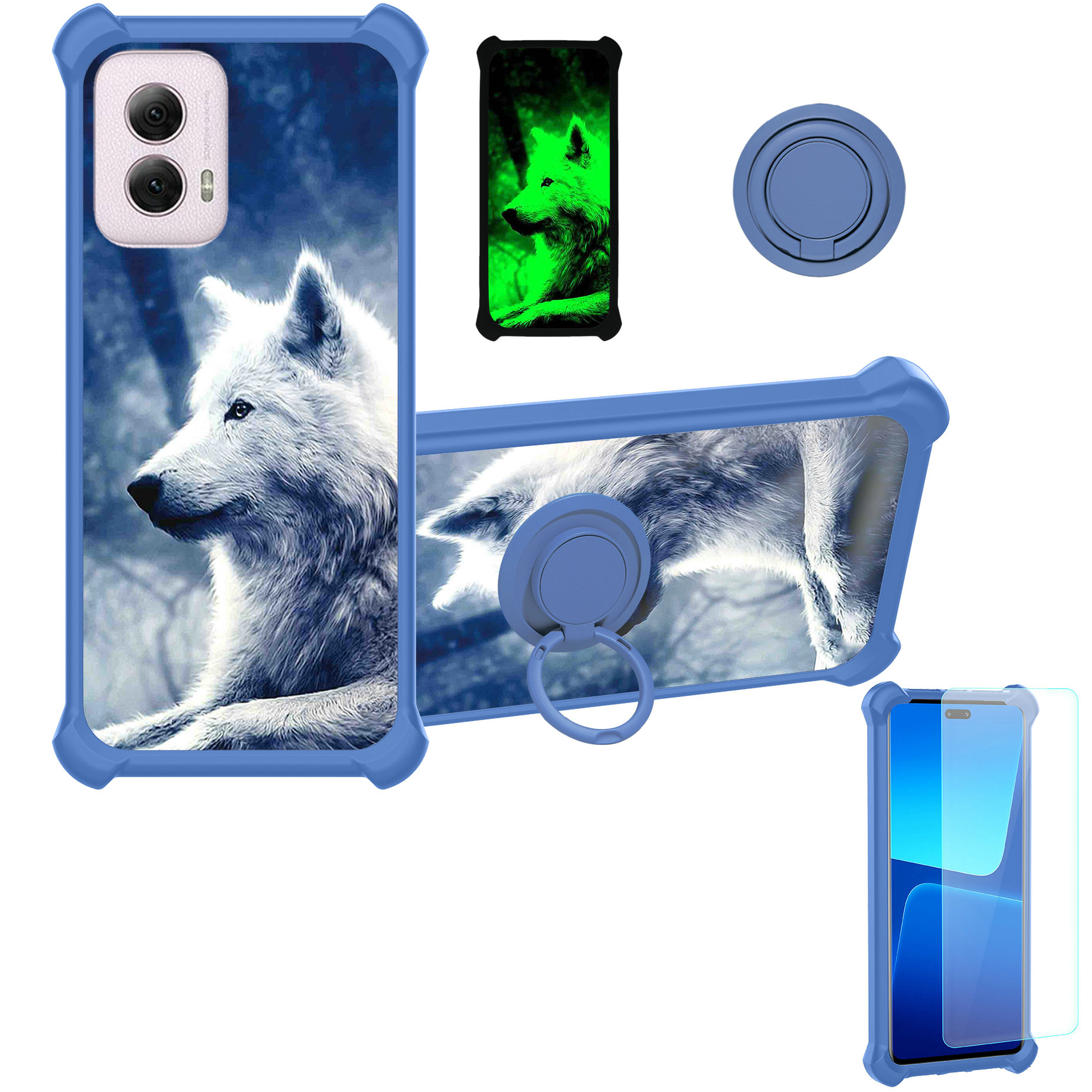 for Motorola Moto G 5G 2024 Phone Case Cover Glass Screen Protector T2 - Picture 29 of 41