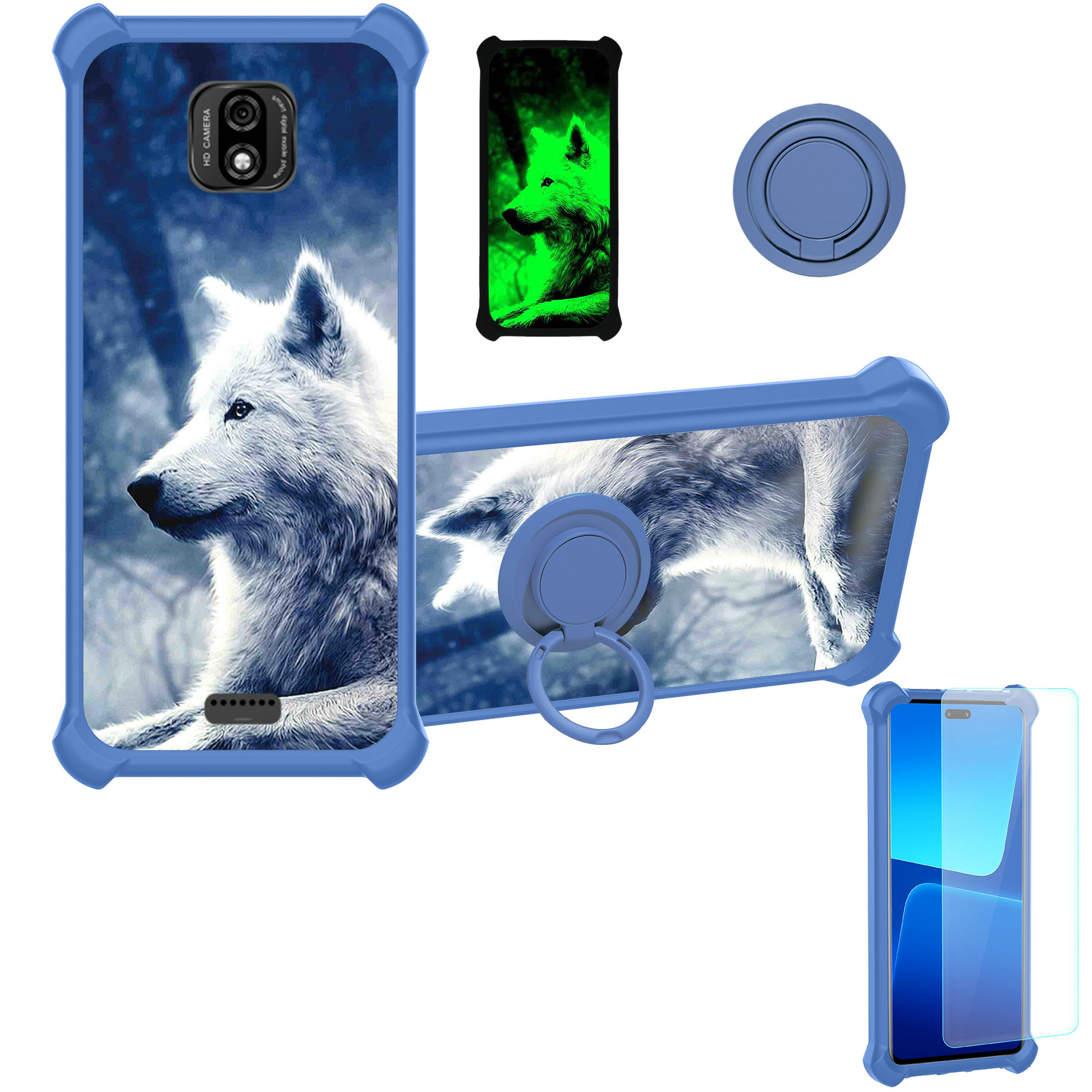 for sky devices elite P55 MAX Phone Case Cover Glass Screen Protector T2 - Picture 29 of 41