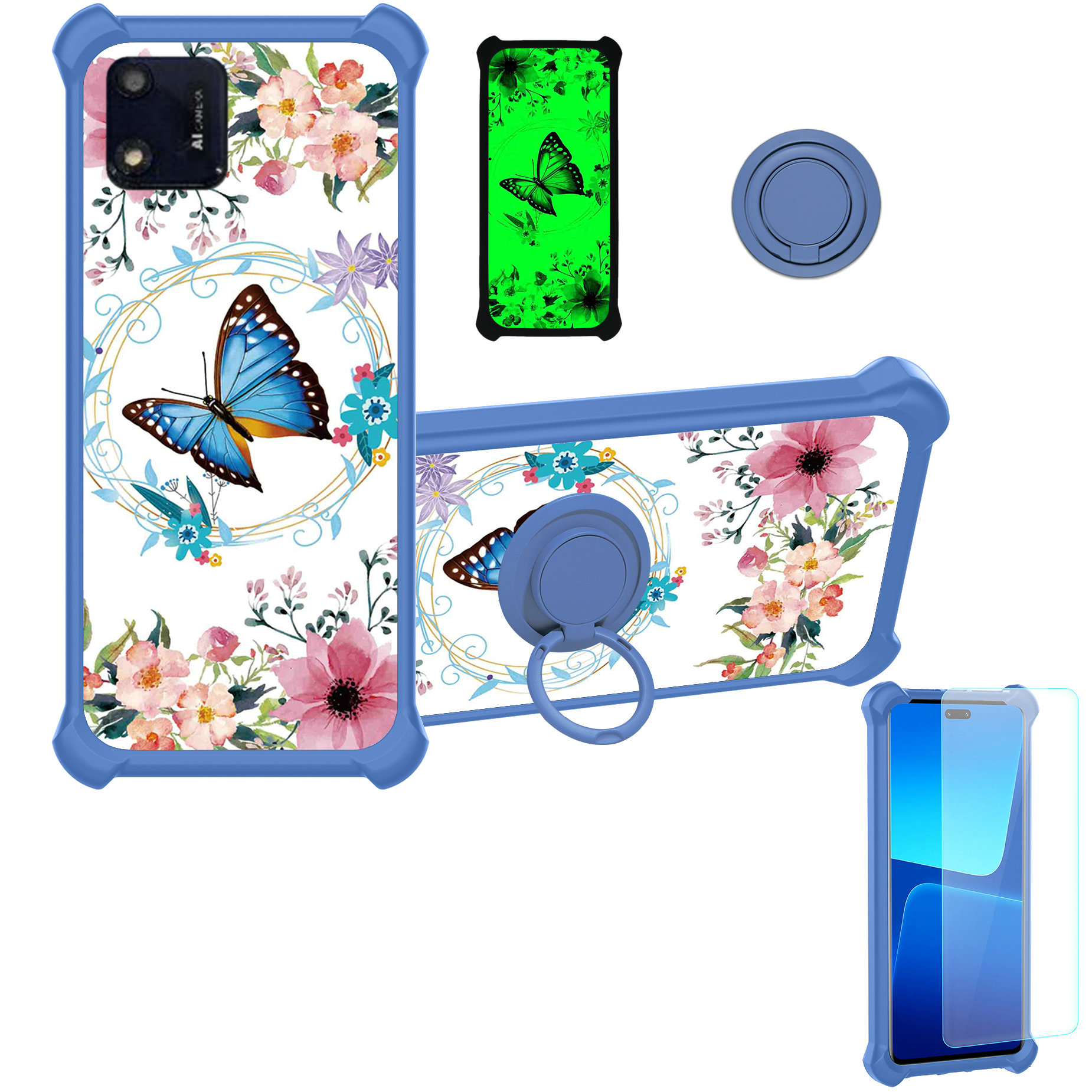 for Foxx Foxxd A56 Phone Case Cover Glass Screen Protector T1 - Picture 29 of 41