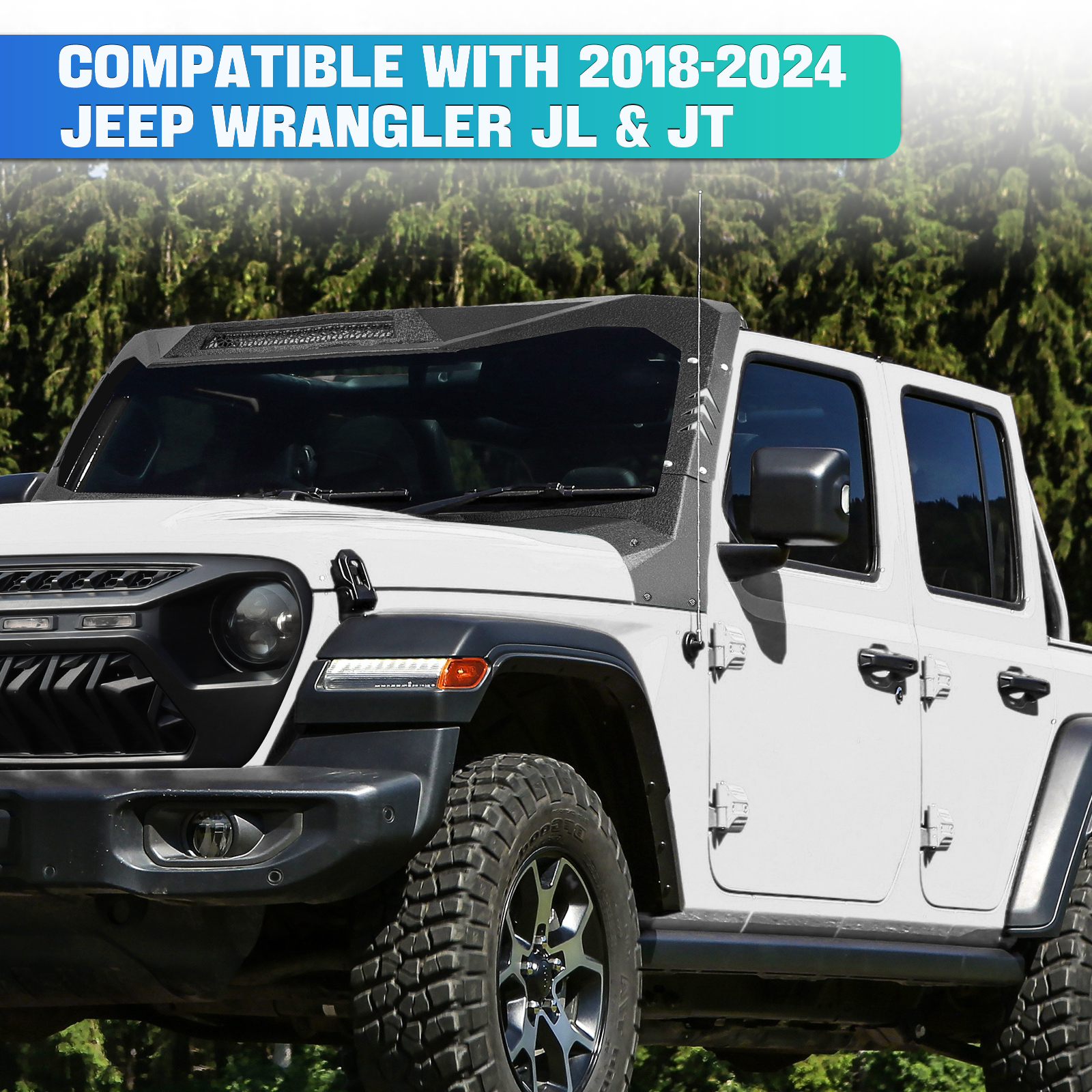 Jimen Fit For Jeep Wrangler JL JLU 2018-2025 & Gladiator JT 2020 - View #10