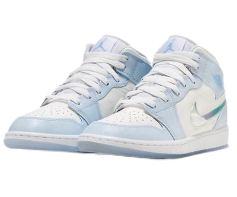 Nike Air Jordan 1 Mid Glitter Swoosh FQ9117-400 | eBay