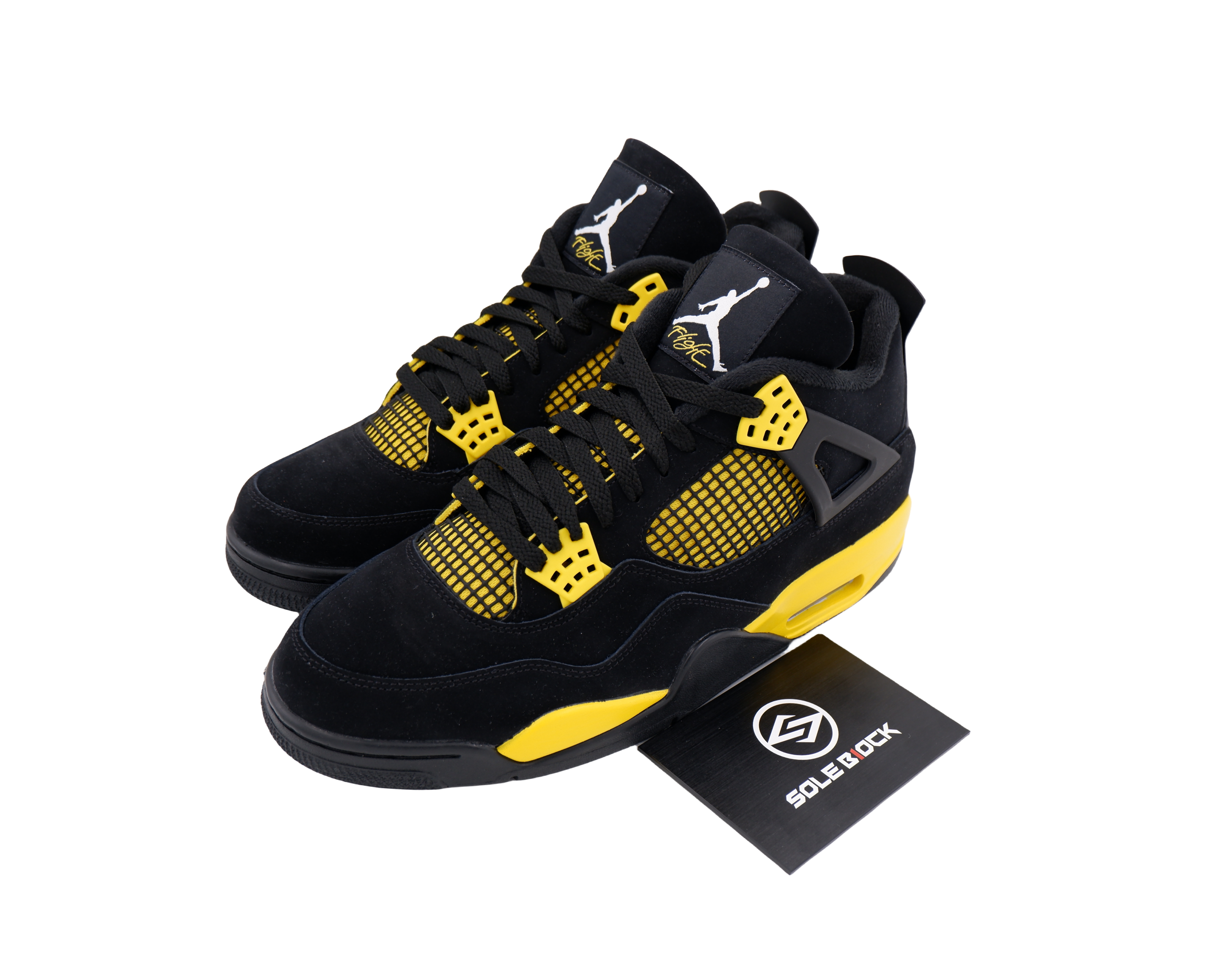 Nike Air Jordan 4 ブラック/イエロー Nike Air Jordan 4 Retro Yellow Thunder 2023 AJ4 JORDON 4