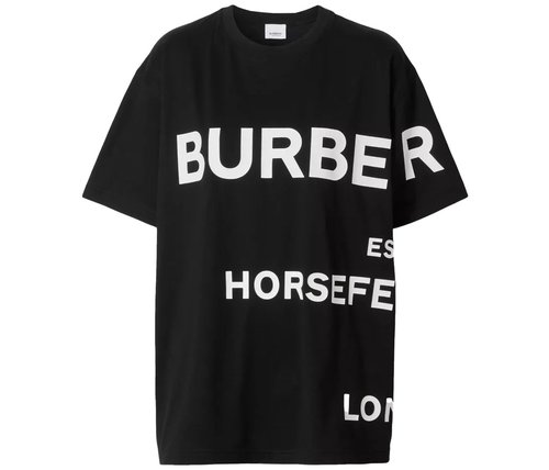 Tシャツ・カットソー Burberry T-SHIRT CAVALIERE CON BANDIERA Burberry Cavalier T-shirt - Men – myCompañero