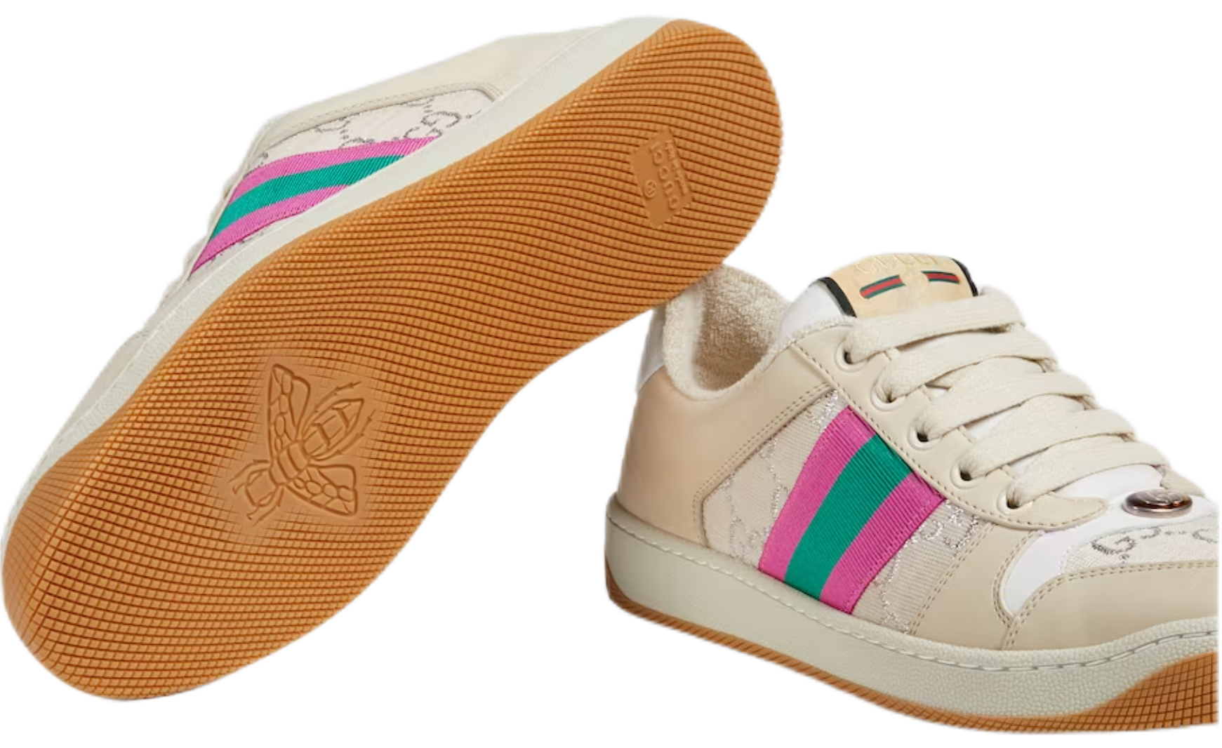Gucci Screener GG Enamel Aged Casual Sneaker Women's 577684