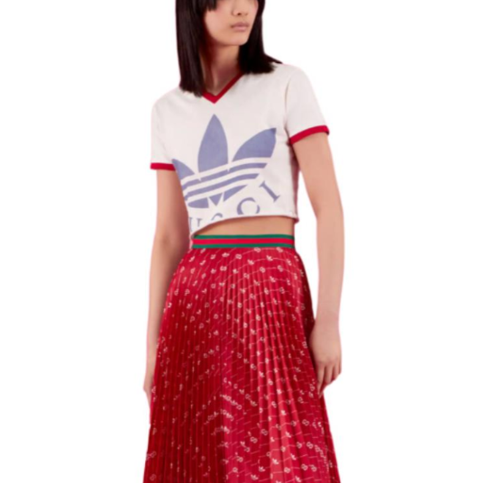 ☆ GUCCI x ADIDAS cropped t-shirt コラボTシャツ ☆ a4dbf13576424673b0b623ae18b01d