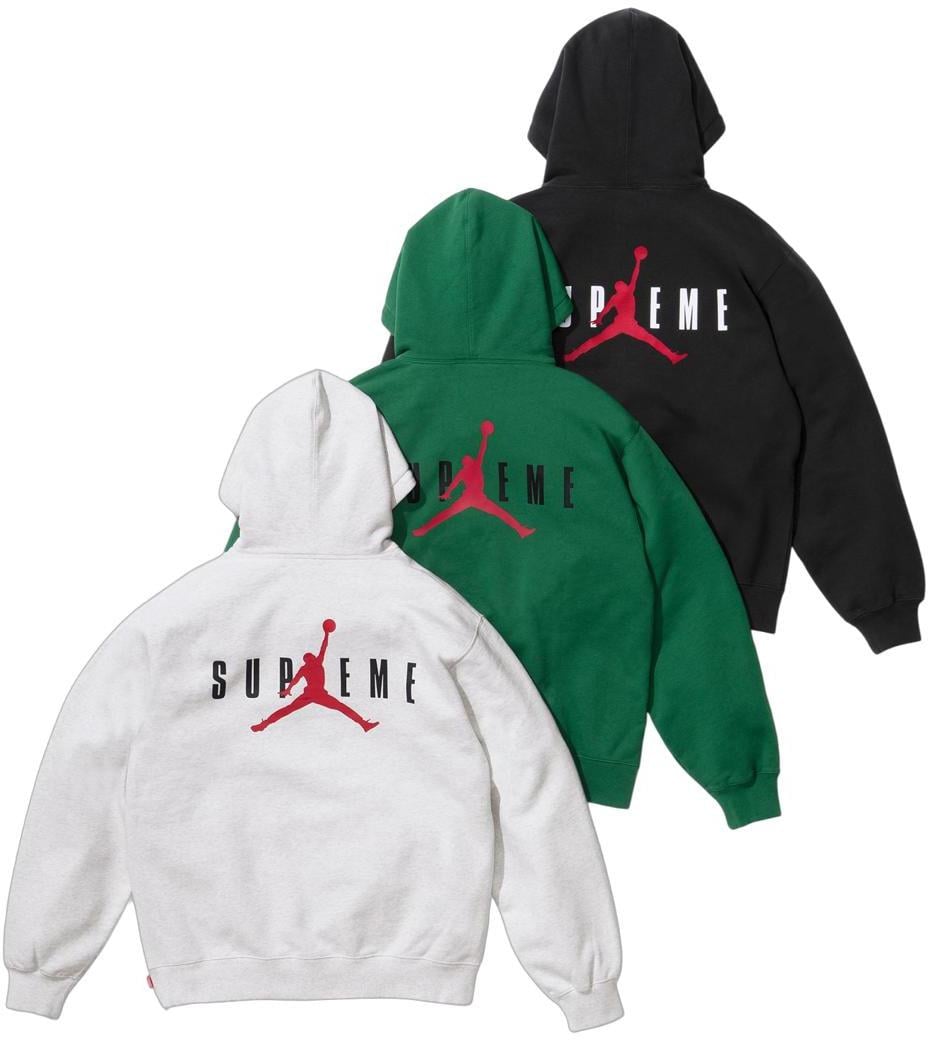 Supreme/Jordan パーカー L 黒 Supreme×Jordan 'Hooded Sweatshirt'パーカー プルオーバー