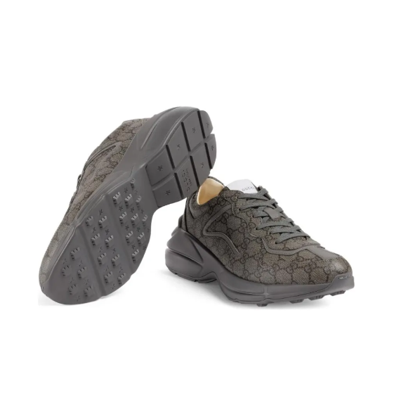 靴 GUCCI GG RHYTON SNEAKER Gucci Men's Rhyton GG Multicolor Canvas Low Top Sneakers