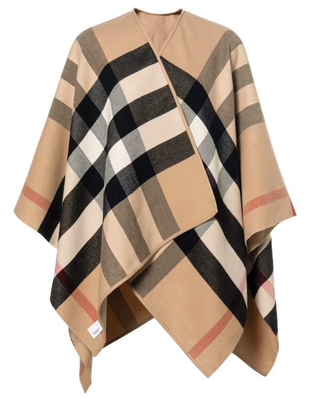 ポンチョ・ケープ BURBERRY COTTON CHECK CAPE A00A4706-C3A8-4449-815E-