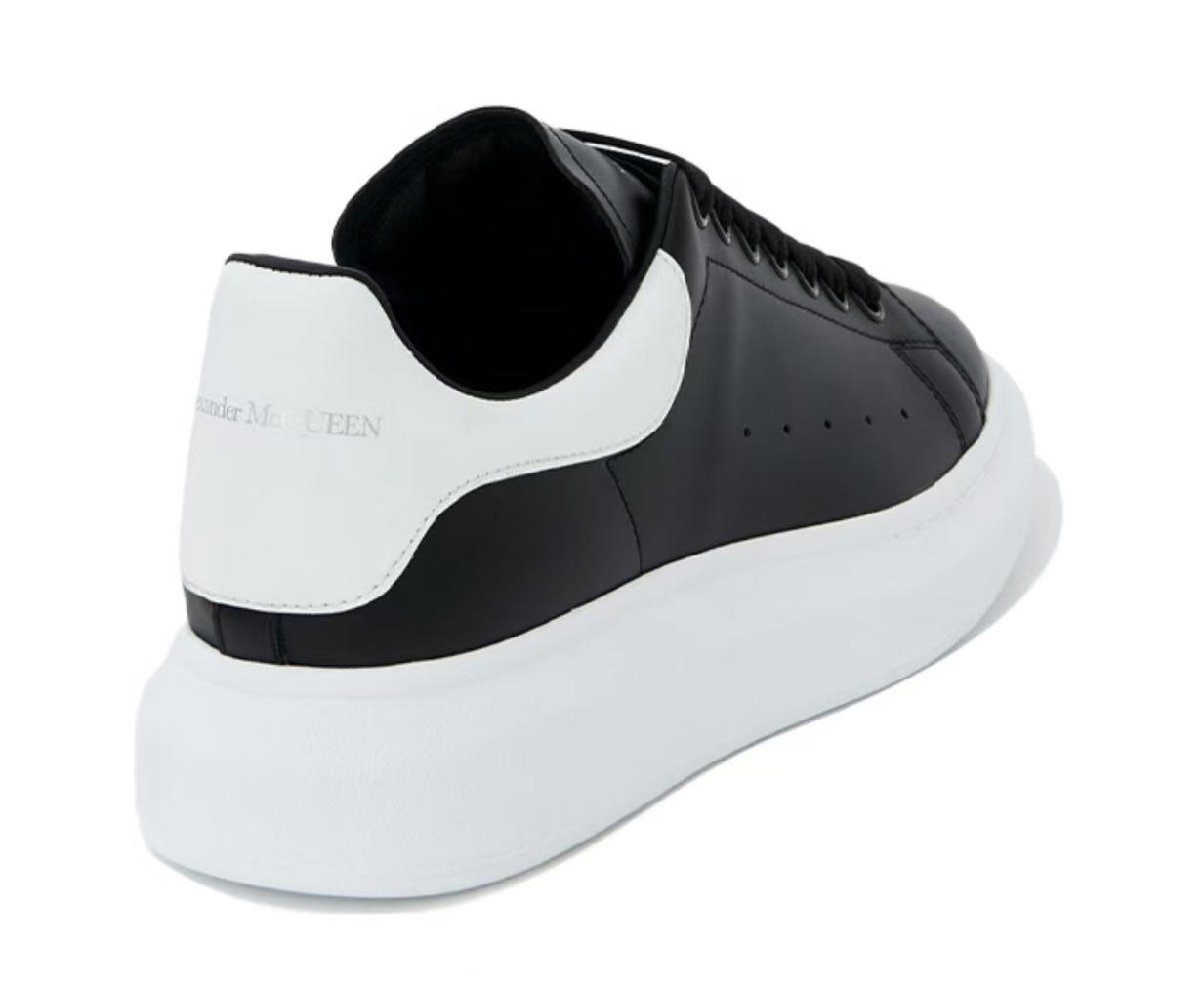 Alexander McQueen Leather Casual Sneakers Women's Black Alexander McQueen Leather Casual Sneakers Women's Black