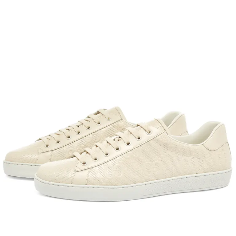 GUCCIシカ皮 Gucci Ace 'GG Embossed - White' Men's 625787 1XK10 9022 | eBay