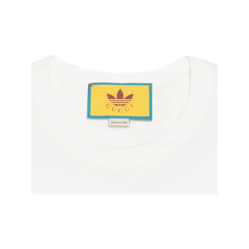 Gucci x adidas cotton jersey T-shirt in white Men's 548334