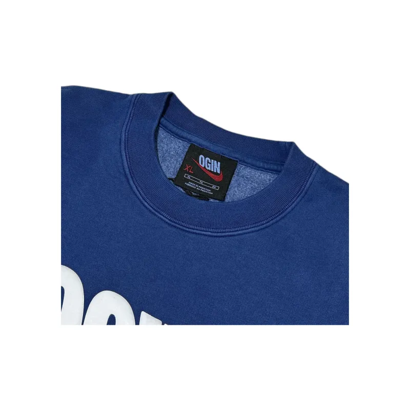 NIGO X Nike NRG Fleece Crew Sweatshirt Men's Blue FV5942-492