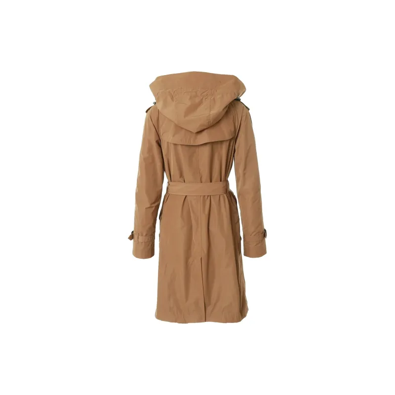 Burberry SS24 Amberford Hooded Long-sleeved Coat Trench Women's
