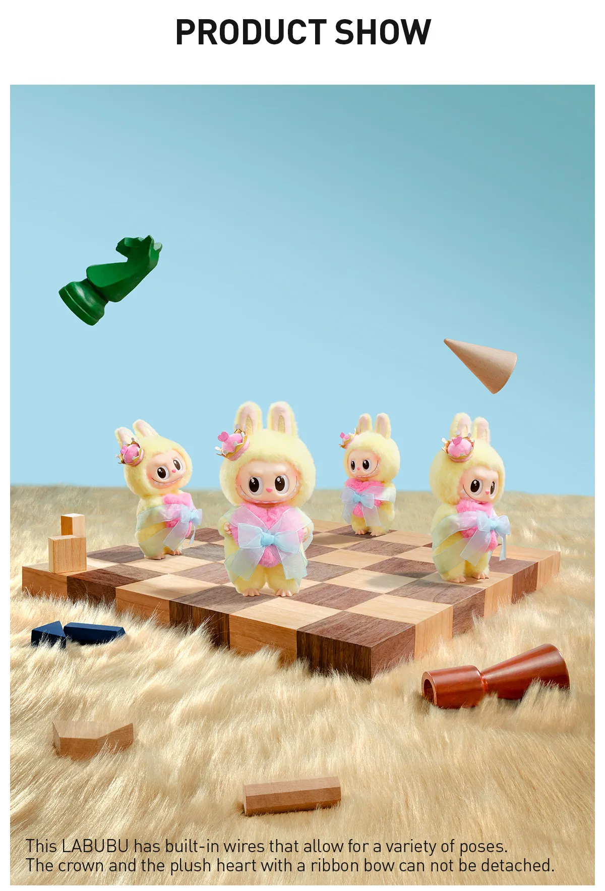 THE MONSTERS Lets Checkmate ラブブ　Labubu POP MART LABUBU THE MONSTERS Let's Checkmate Series-Vinyl