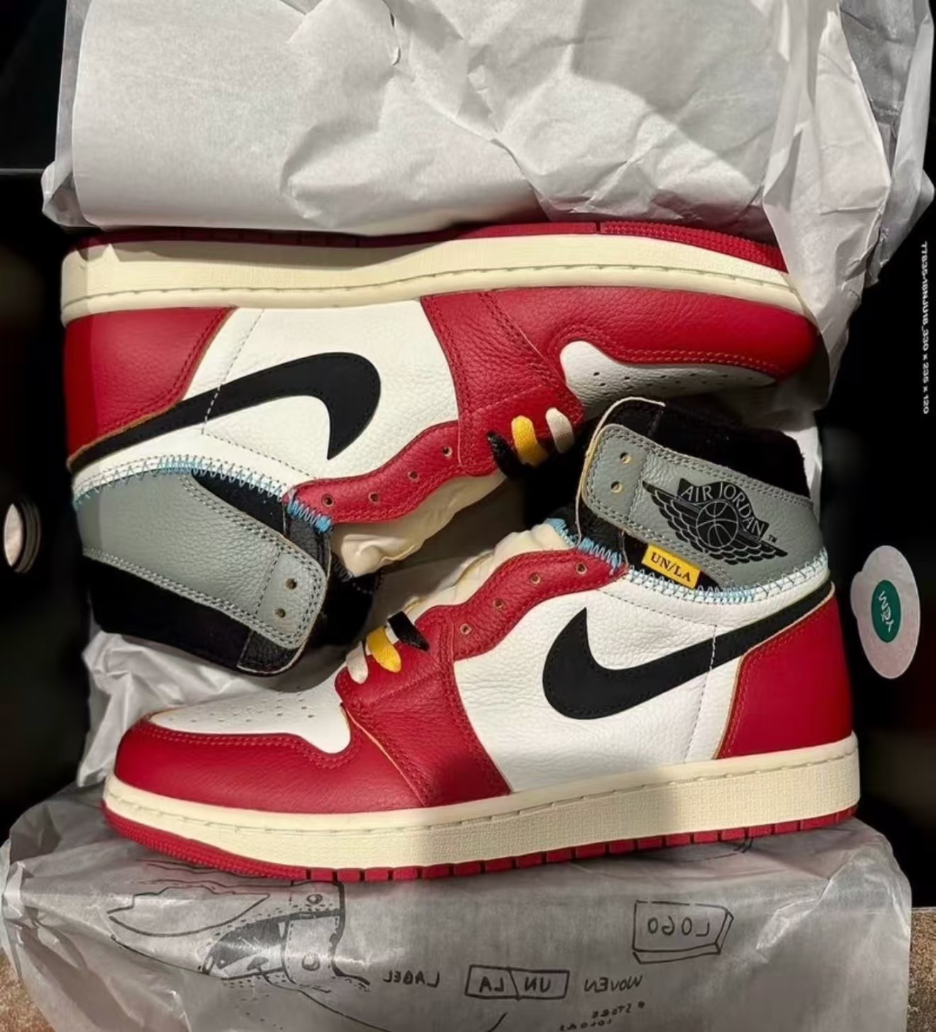 unionAJ1 レトロ HIGH OG SP HV8563-600 union Union LA x Jordan 1 Retro High OG SP x Union LA Chicago
